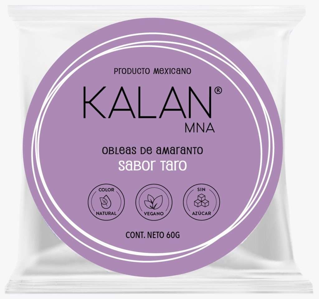 Kalan oblea sabor Taro
